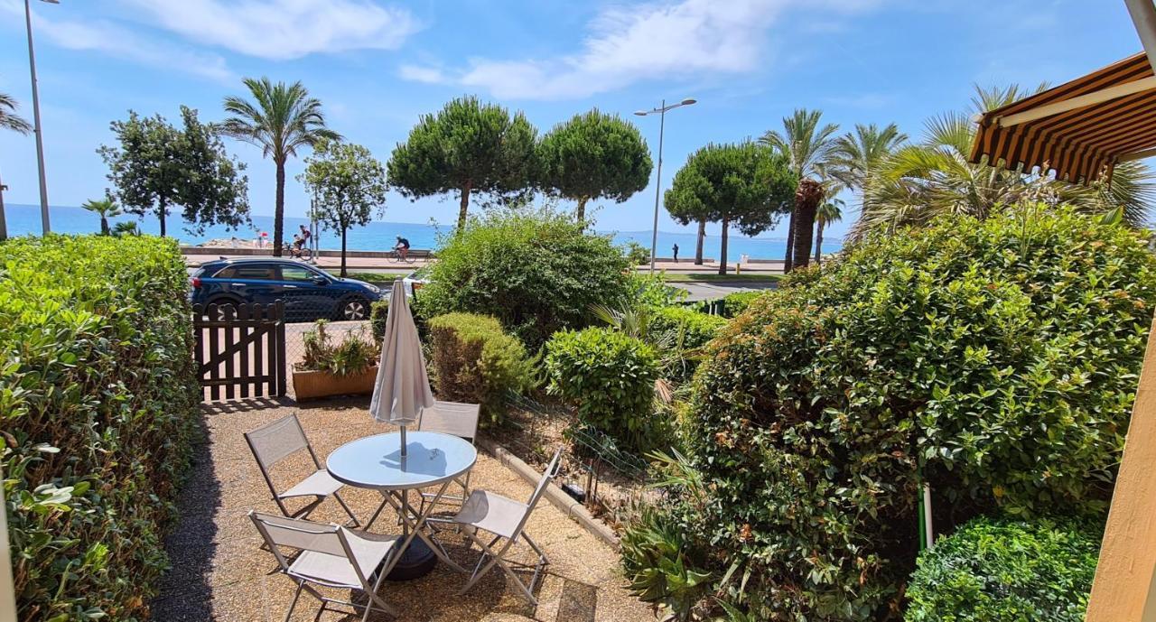 Studio de la plage - Mer, Terrasse et garage Cagnes-sur-Mer Eksteriør bilde
