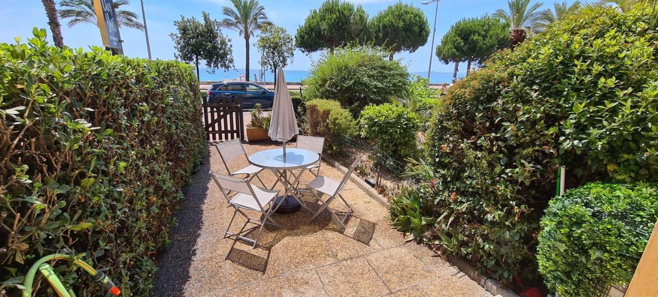 Studio de la plage - Mer, Terrasse et garage Cagnes-sur-Mer Eksteriør bilde