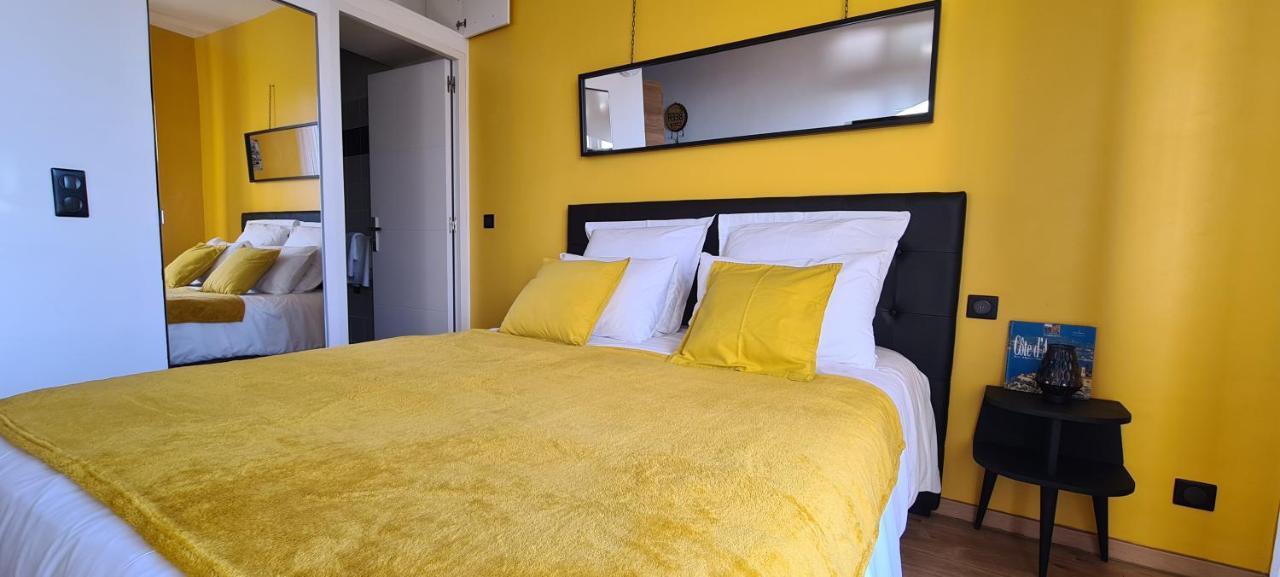 Studio de la plage - Mer, Terrasse et garage Cagnes-sur-Mer Eksteriør bilde
