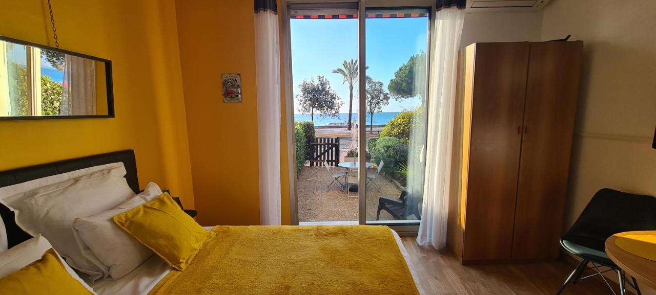 Studio de la plage - Mer, Terrasse et garage Cagnes-sur-Mer Eksteriør bilde